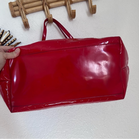 Kate Spade Large Chili Red Patent Sophie Tote Shoulder Bag - Picture 5 of 11